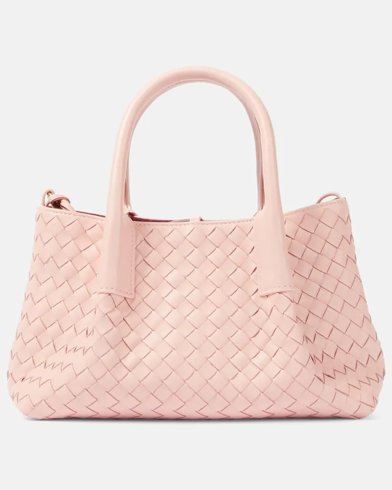 Bottega Veneta Tote Bag Pinacoteca Small aus Leder Rosa