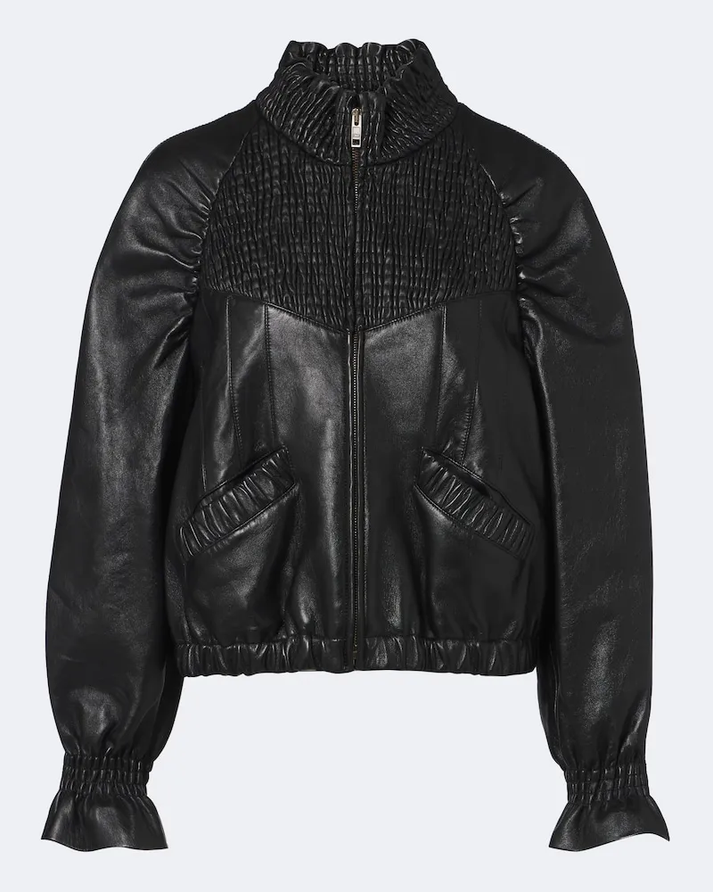 Chloé Chloé Jacke aus Leder Schwarz
