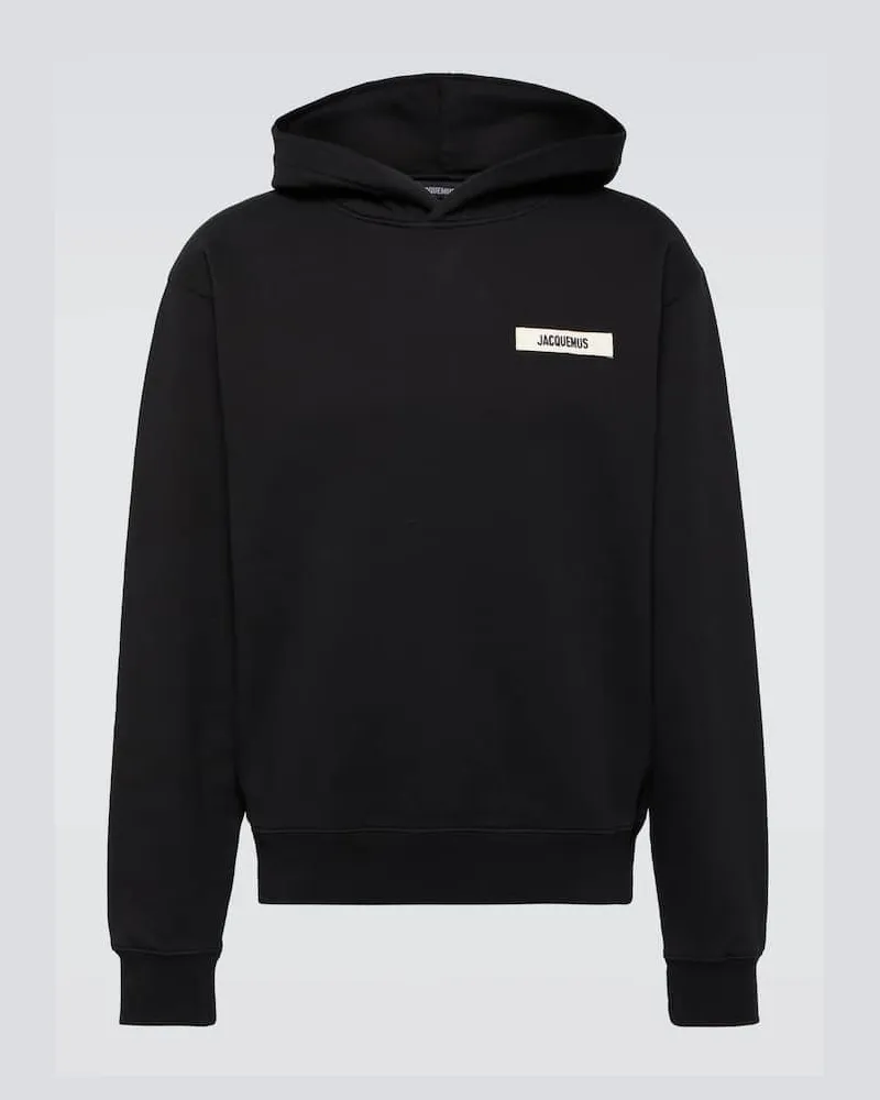 Jacquemus Hoodie Le Hoodie Gros Grain aus Baumwolle Schwarz
