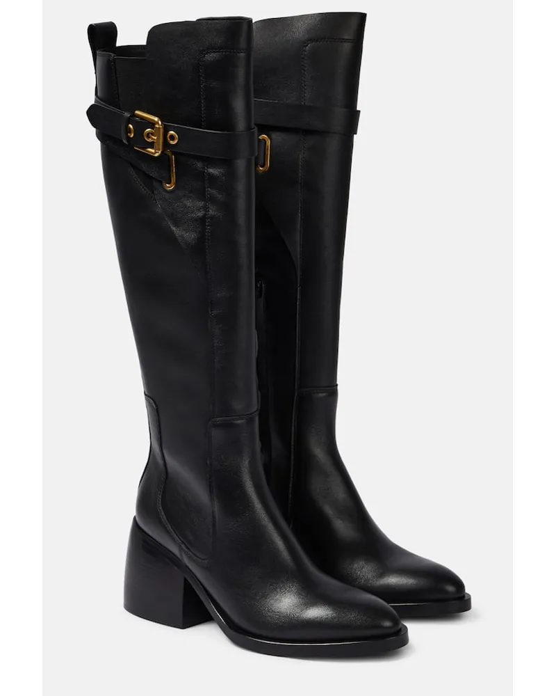 See by Chloé See By Chloé Stiefel Averi aus Leder Schwarz