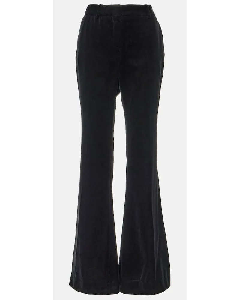 Nina Ricci Hose aus Samt Schwarz