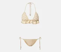 Bikini Wanderlust aus Häkelstrick und Lamé