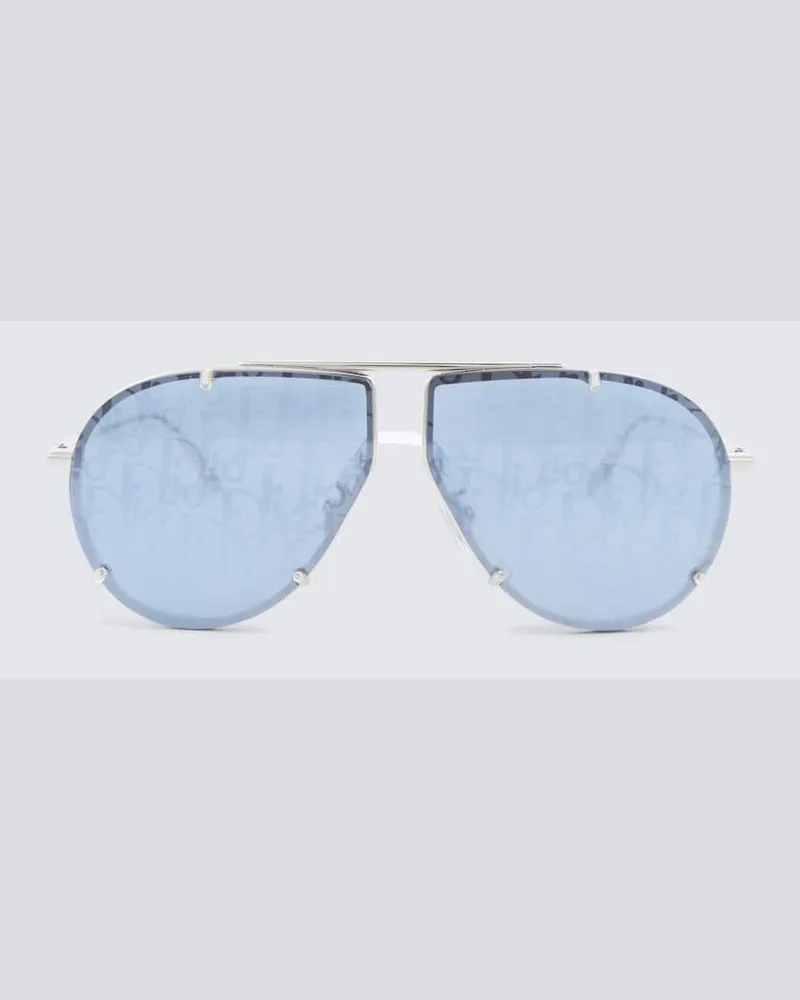 Dior Aviator-Sonnenbrille DiorBlackSuit A2U Silber