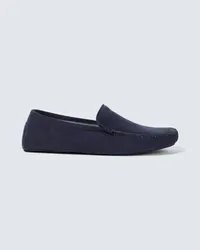 Thom Sweeney Slip-Ons aus Veloursleder Blau