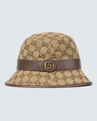 Gucci Hut GG aus Canvas Beige