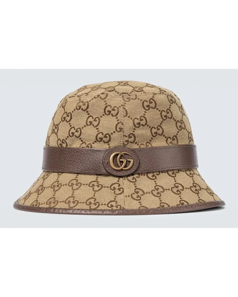 Gucci Hut GG aus Canvas Beige