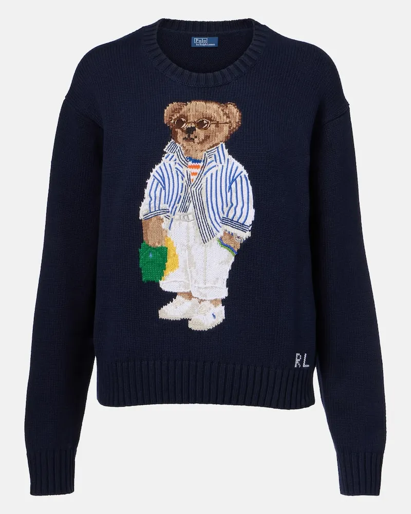 Ralph Lauren Pullover Polo Bear aus Baumwolle Beige
