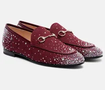 Loafers Gucci Jordaan GG aus Canvas