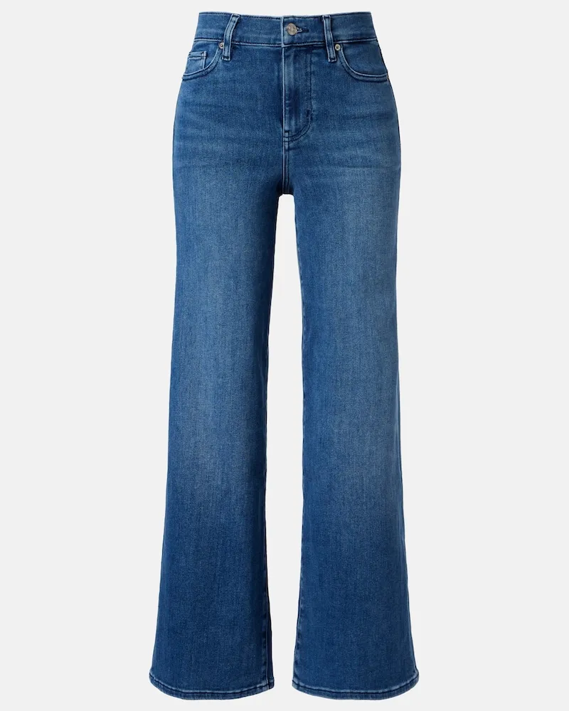 Frame Denim Wide-Leg Jeans Le Slim Palazzo Blau