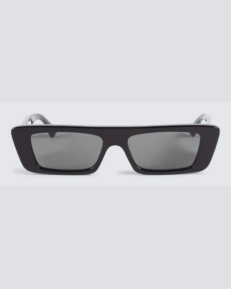 Gucci Eckige Sonnenbrille Schwarz