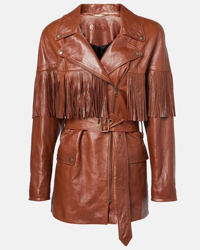 Chloé Chloé Lederjacke Braun