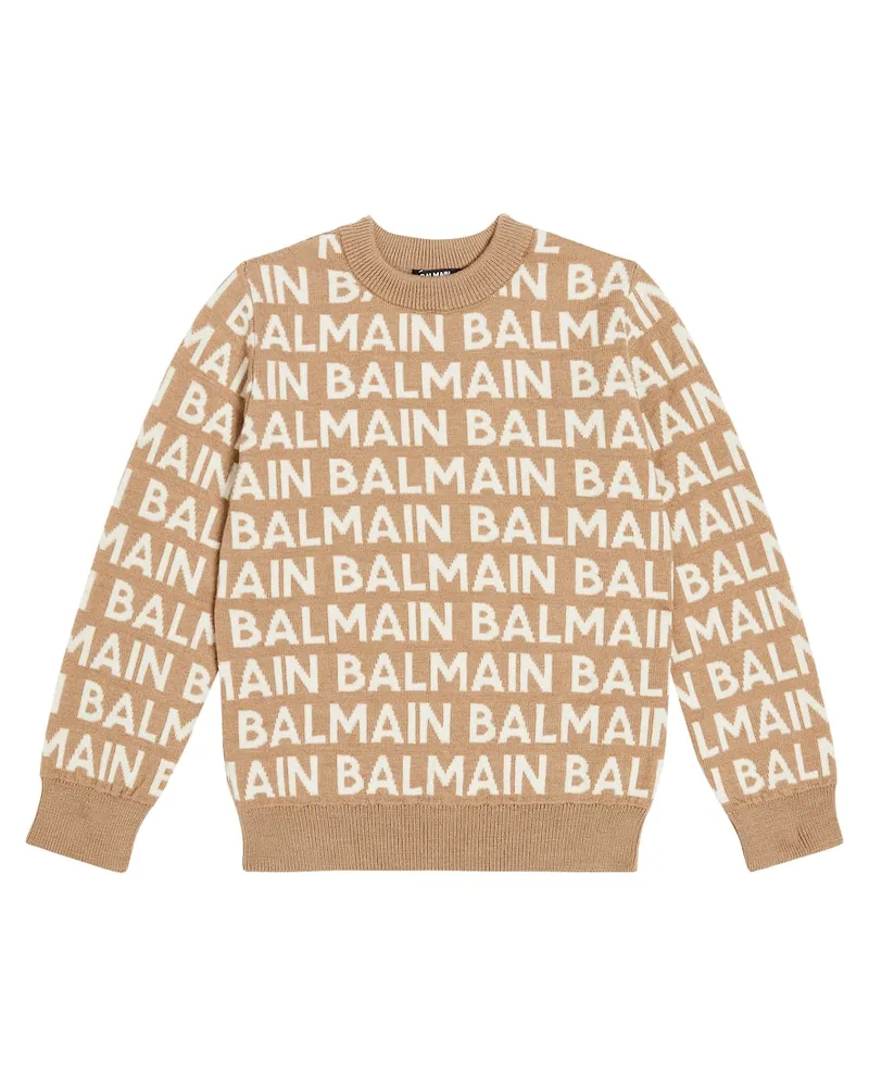 Balmain Pullover aus einem Wollgemisch Multicolor