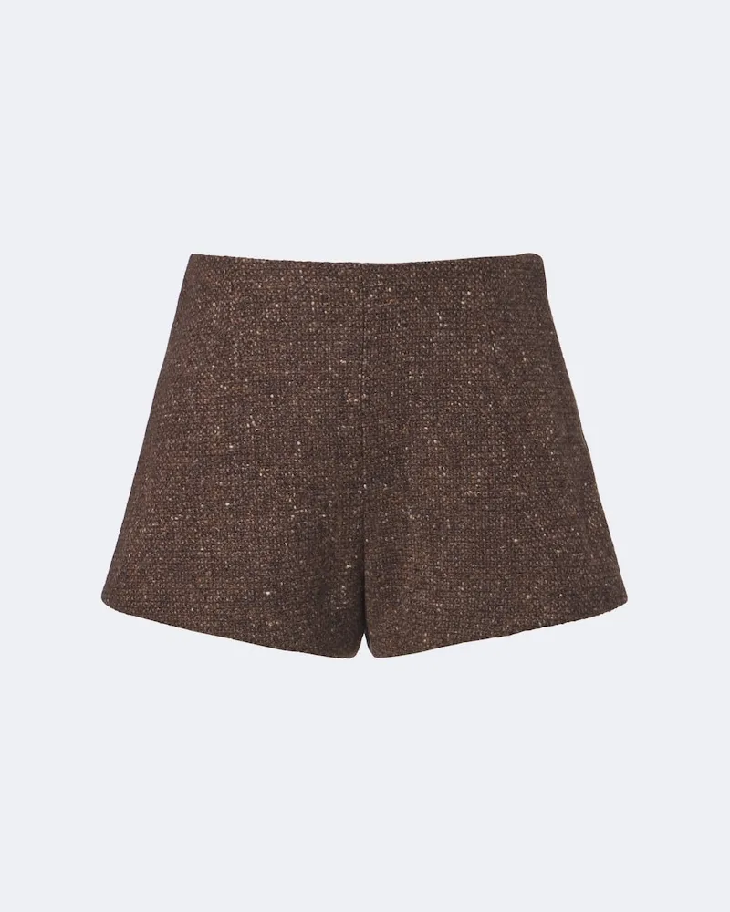 Ralph Lauren Shorts aus Bouclé Braun
