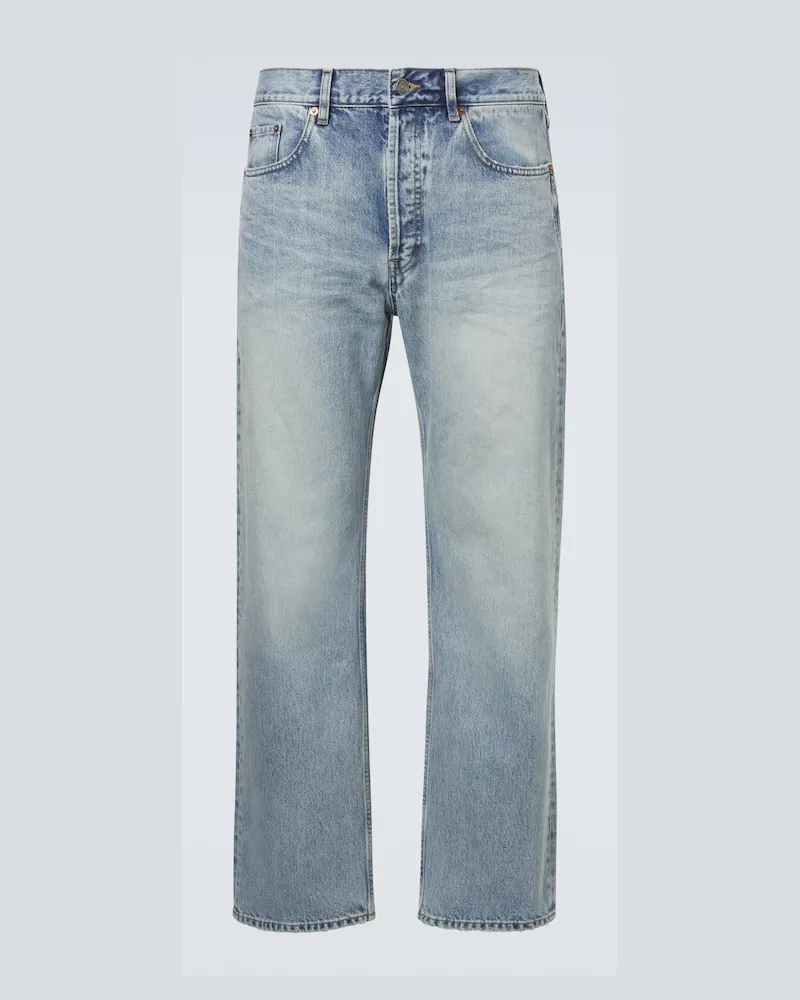 Saint Laurent Straight Jeans Blau