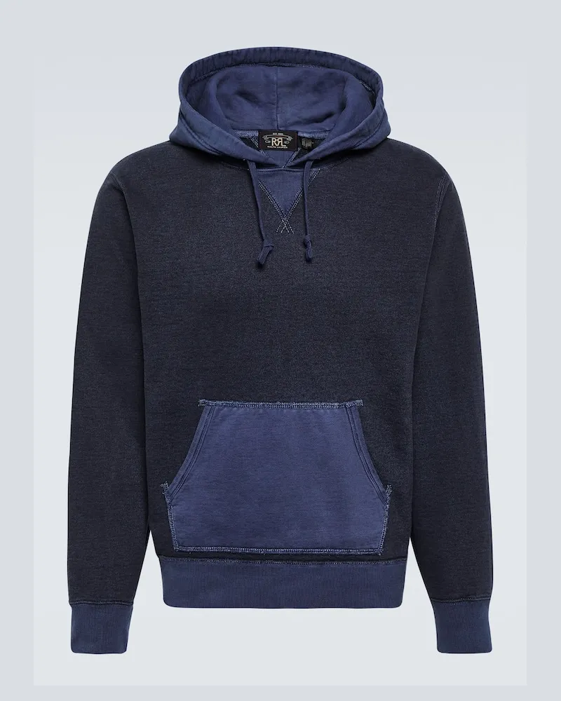 RRL Hoodie aus Baumwoll-Jersey Multicolor