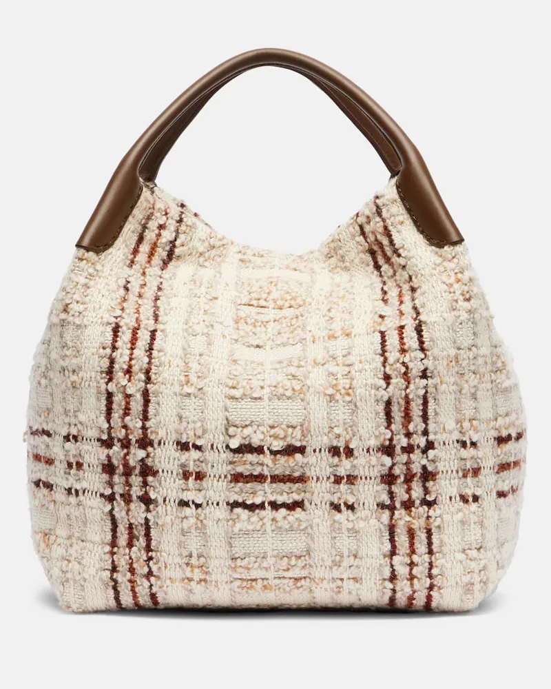 Loro Piana Tote Bag Bale Large mit Leder Nude