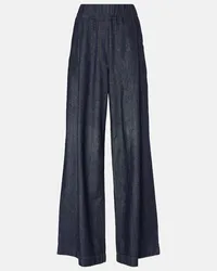 Dries van Noten High-Rise Wide-Leg Jeans Blau