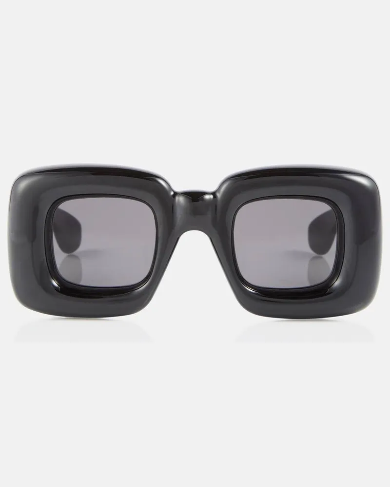 Loewe Eckige Sonnenbrille Inflated Schwarz