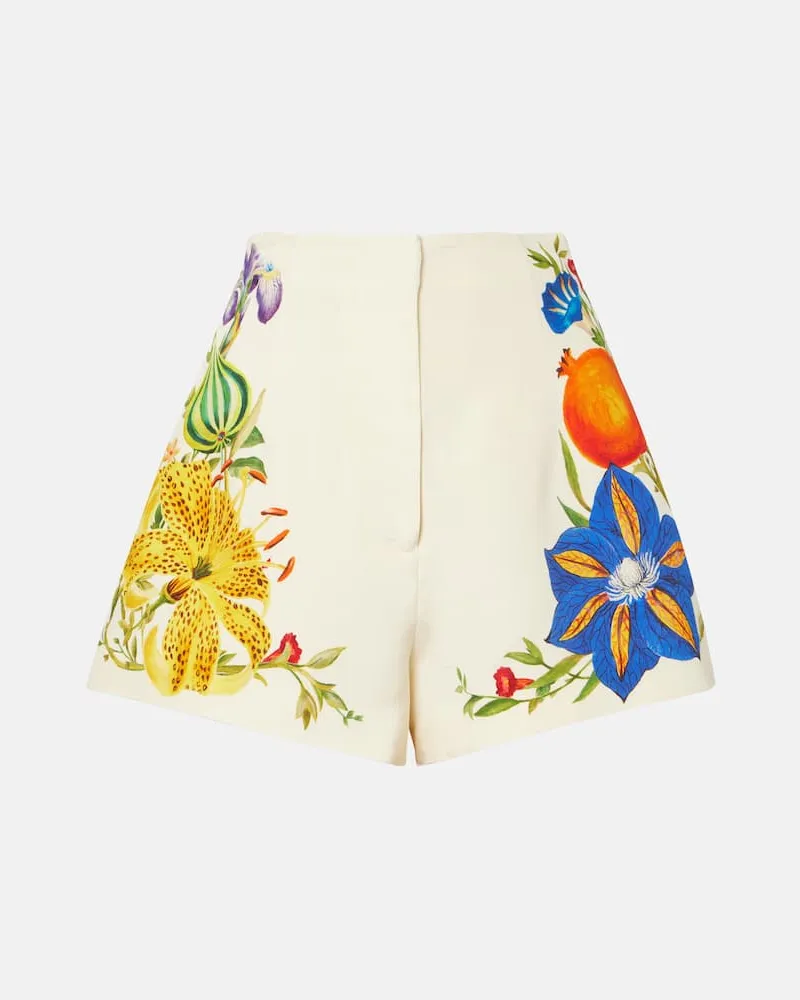 ALEMAIS Alémais Bedruckte High-Rise Shorts Flores Multicolor