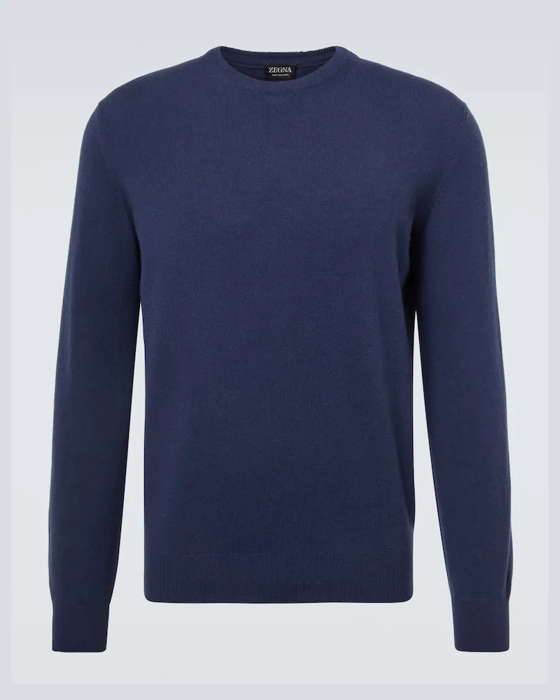 Ermenegildo Zegna Pullover aus Kaschmir Blau