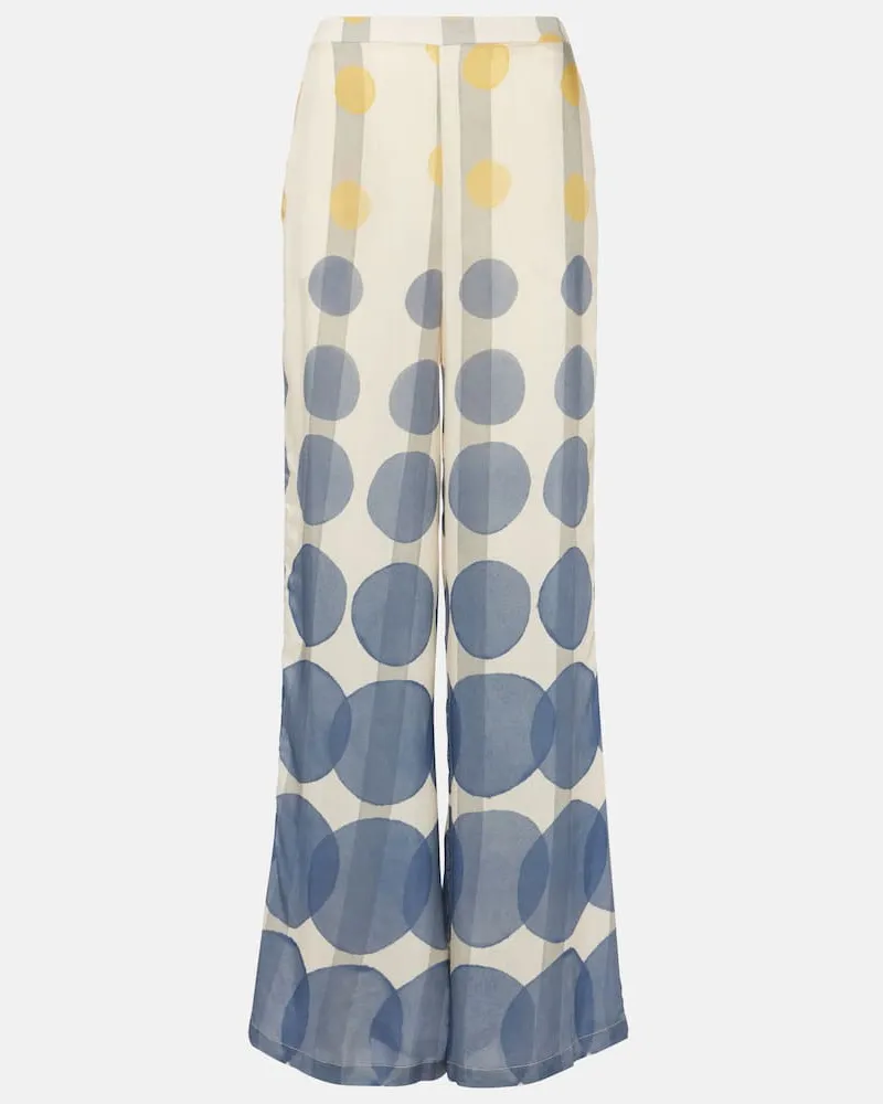 Adriana Degreas Weite Hose Beige