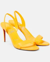 Christian Louboutin Slingback-Sandalen O Marylin 100 aus Leder Gelb