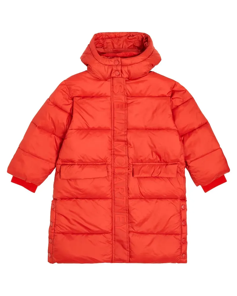 Stella McCartney Kids Wattierter Mantel Rot