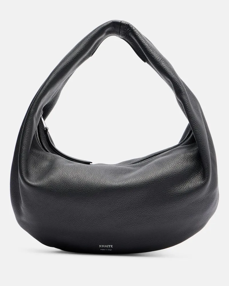 KHAITE Schultertasche Olivia Medium aus Leder Schwarz