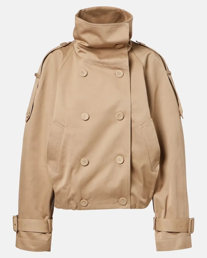 Acne Studios Jacke aus Baumwoll-Twill Beige