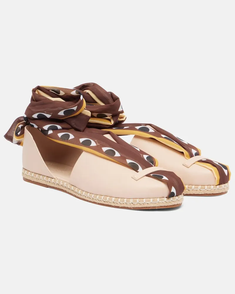 FARM Rio Espadrilles aus Leder Beige