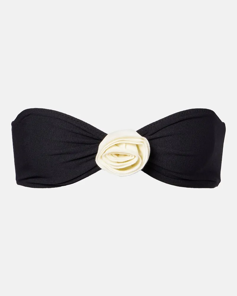SAME Bikini-Oberteil Rosette Schwarz