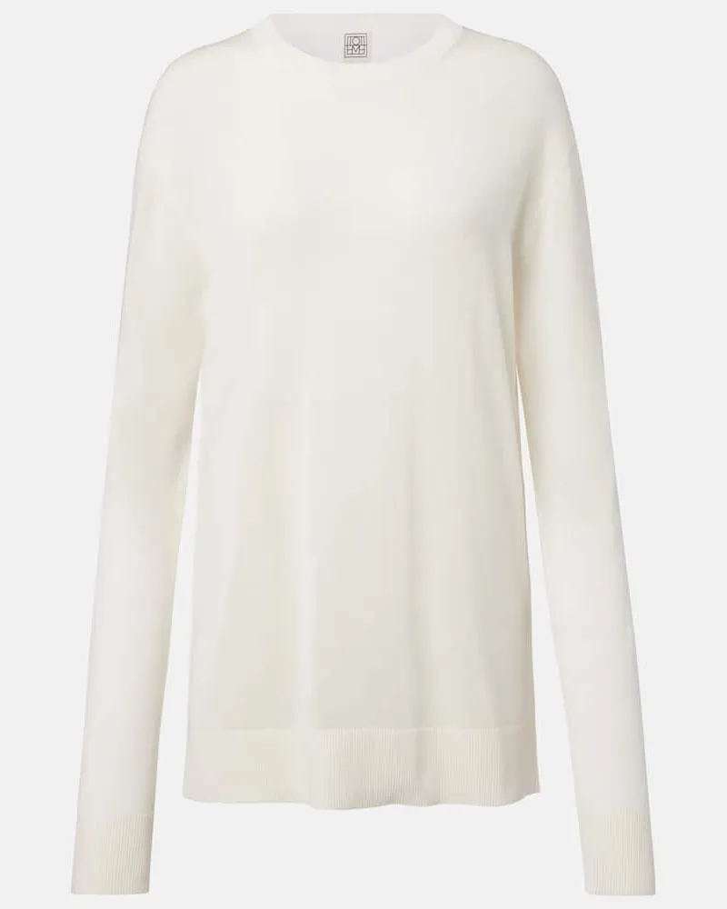 Totême Oversize-Pullover Weiß