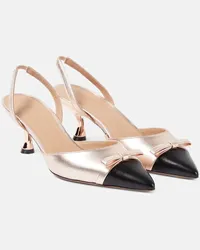 Malone Souliers Slingback-Pumps Bernadette aus Metallic-Leder Multicolor