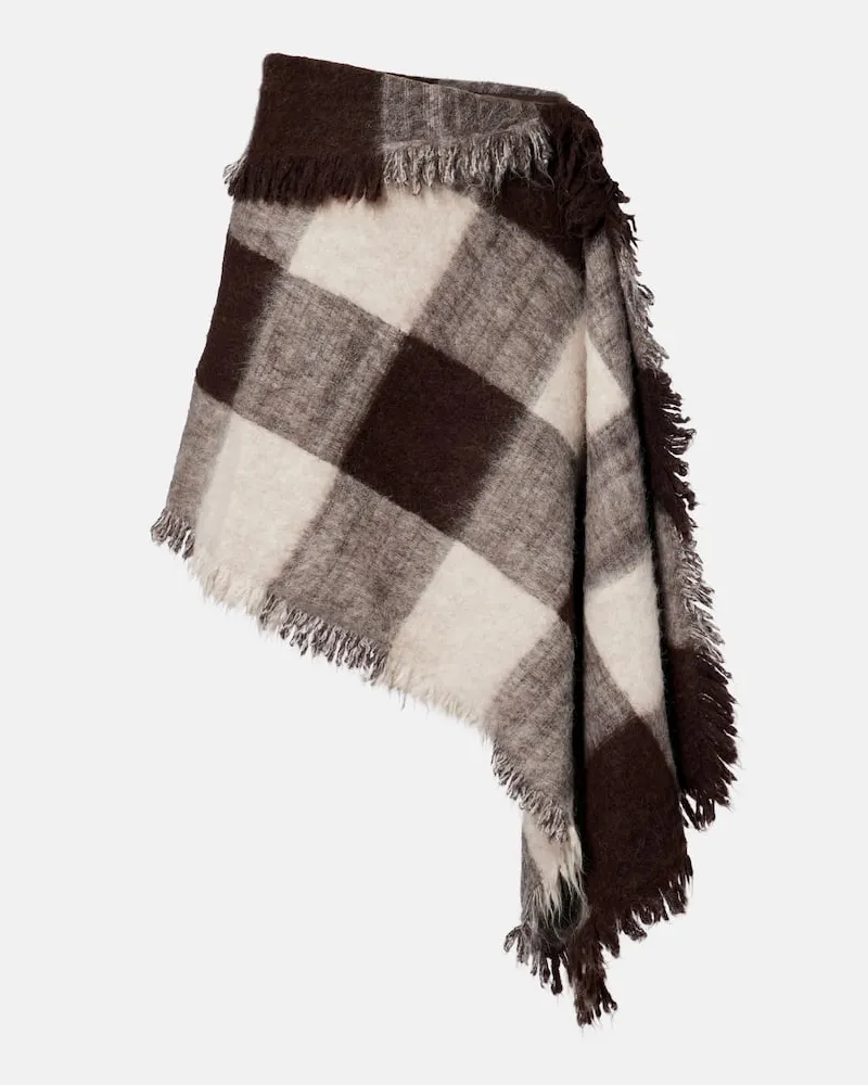 Proenza Schouler Minirock Kai aus einem Alpakawollgemisch Braun