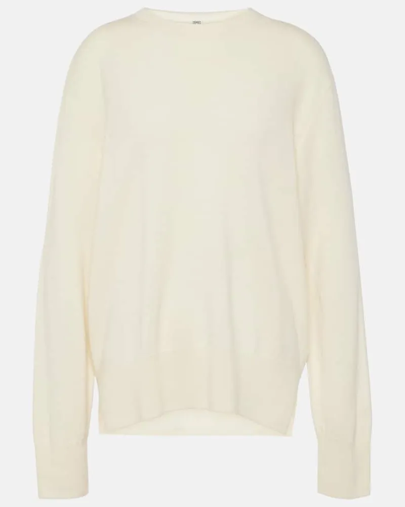 Totême Pullover aus Kaschmir Weiß