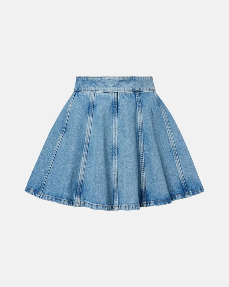 ROTATE Birger Christensen Minirock aus Denim Blau
