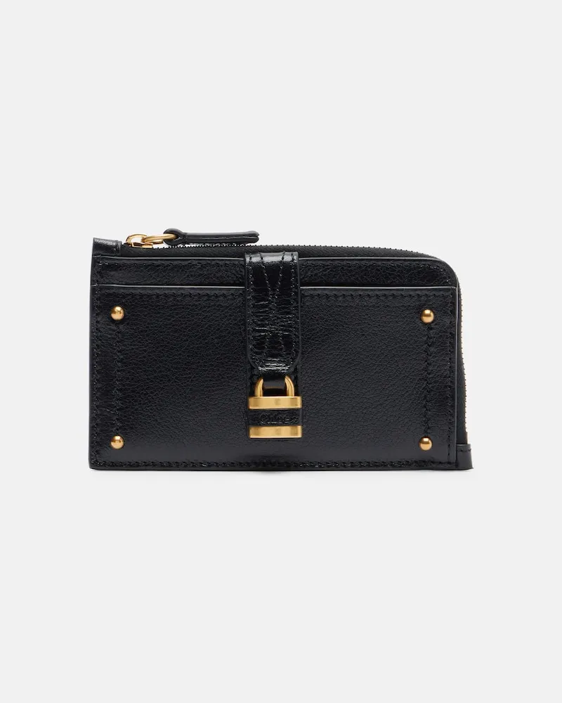Chloé Chloé Kartenetui Paddington Small aus Leder Schwarz