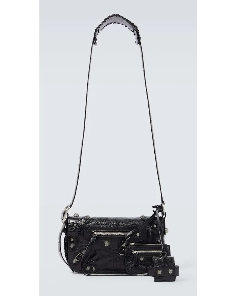 Balenciaga Crossbody Bag Le Cagole XS aus Leder Schwarz
