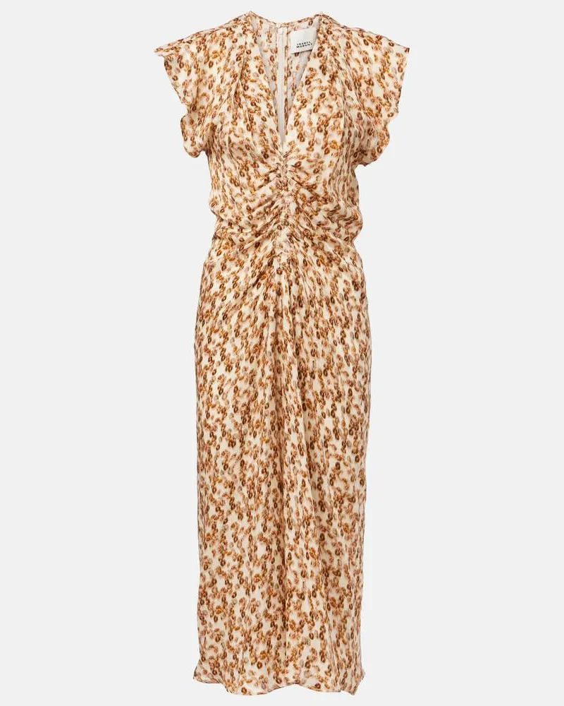 Isabel Marant Midikleid Lyndsay aus Jacquard Multicolor