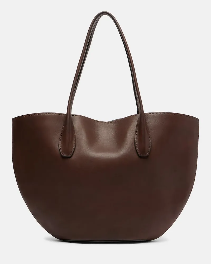 The Row Tote Bag Alger aus Leder Braun
