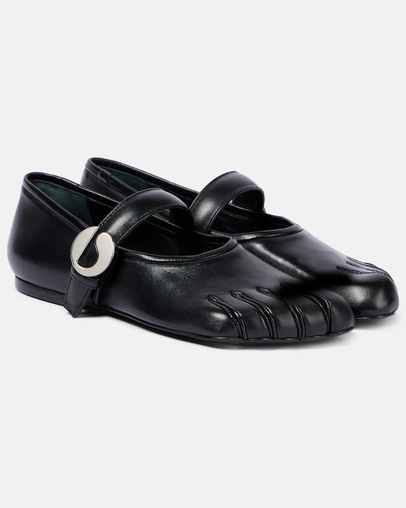 COPERNI Mary-Jane-Ballerinas aus Leder Schwarz