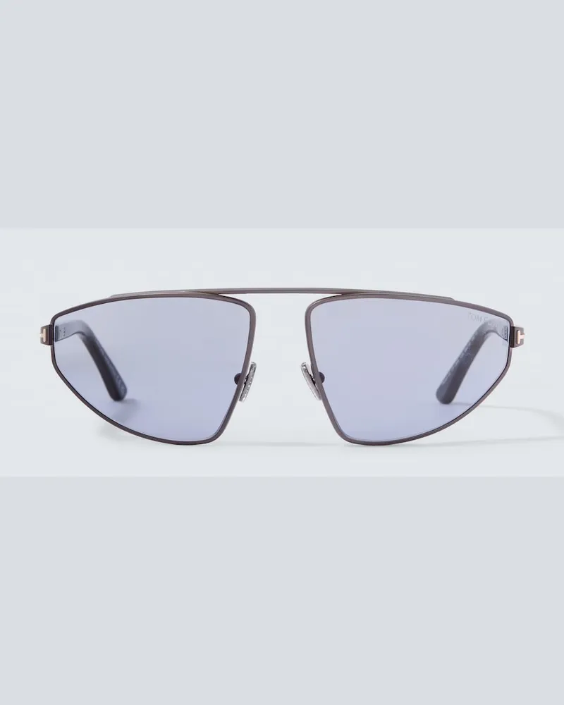 Tom Ford Aviator-Sonnenbrille Parker-02 Schwarz