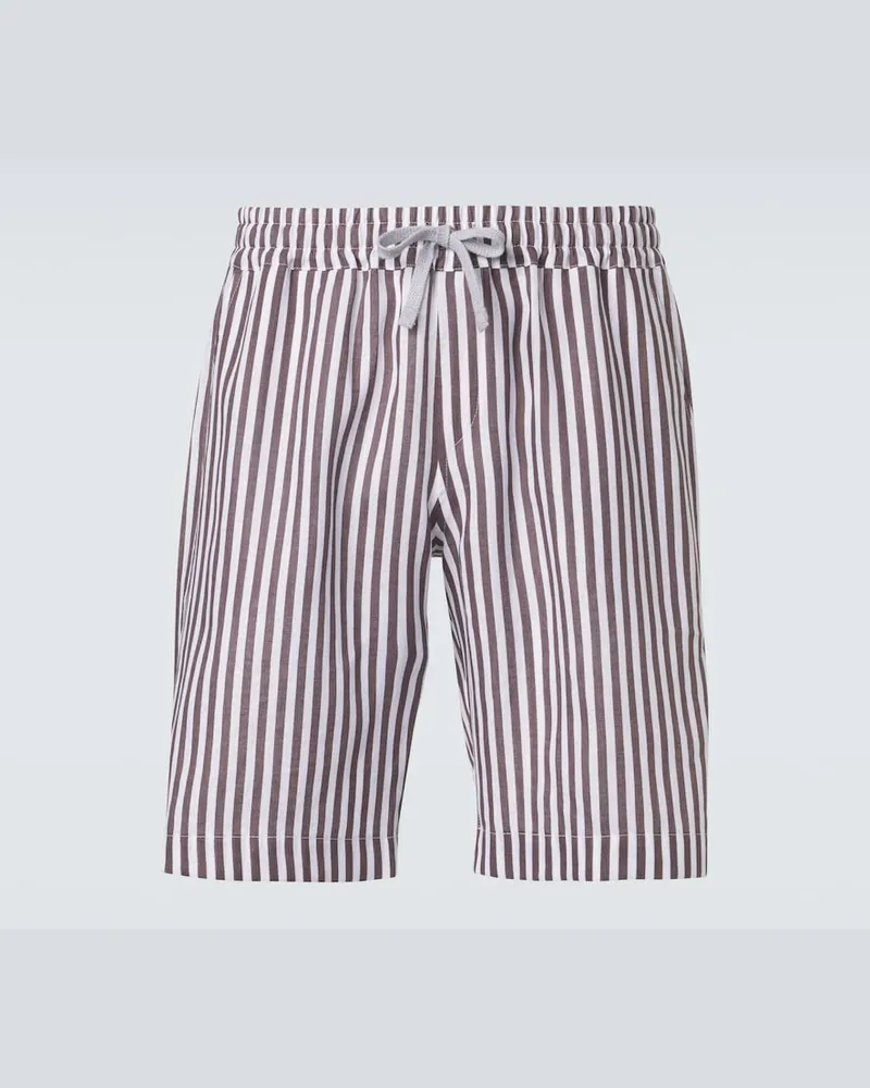 Fedeli Bermuda-Shorts aus Leinen Braun