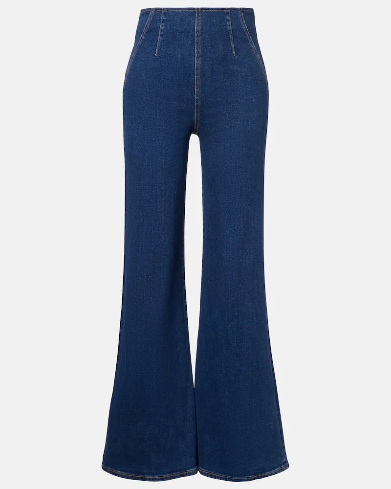 Veronica Beard Flared Jeans Joplin Blau