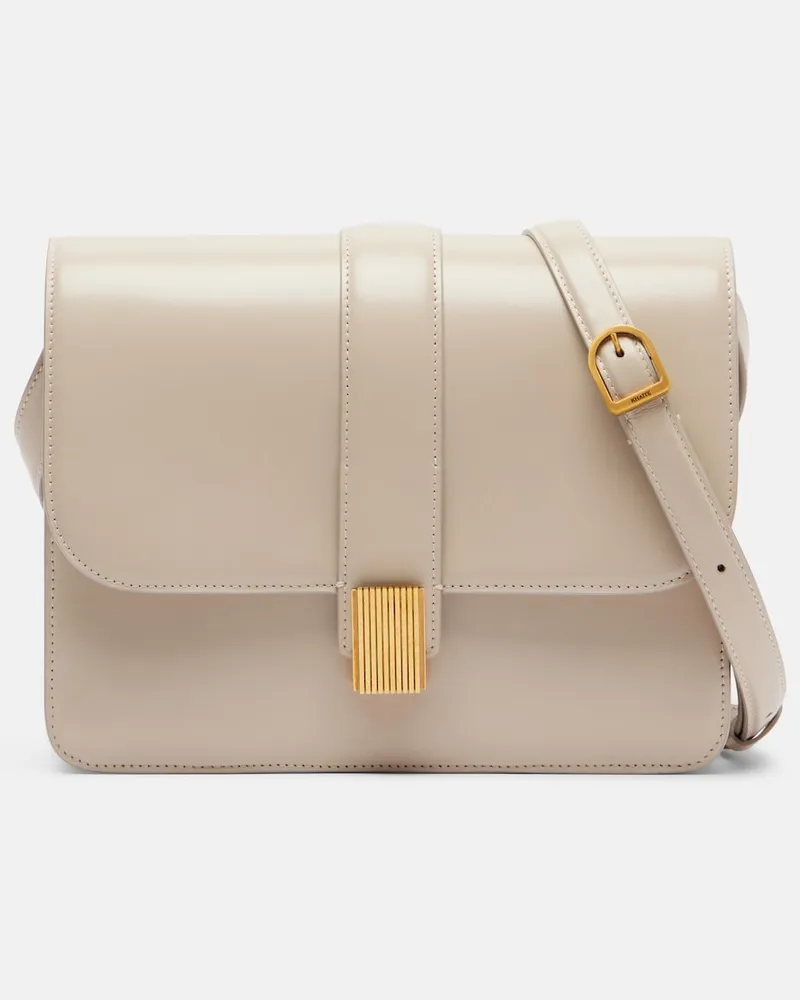 KHAITE Schultertasche Blake aus Leder Weiß