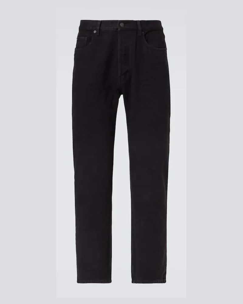 Saint Laurent Straight Jeans Schwarz