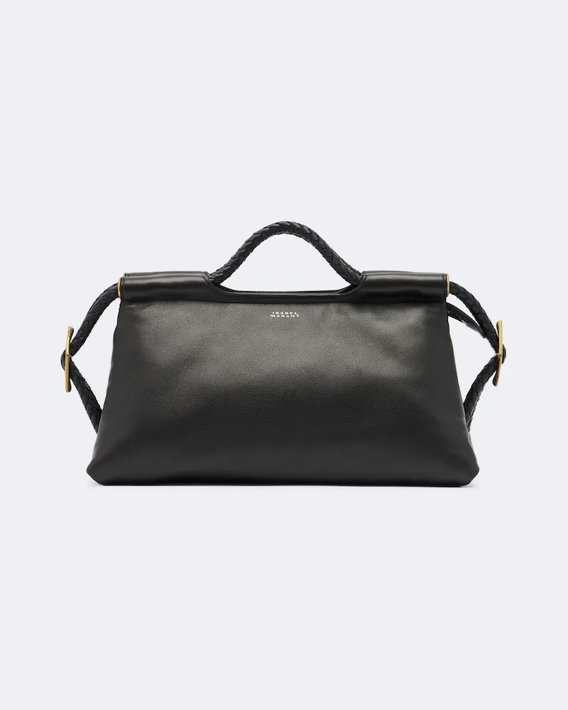 Isabel Marant Henkeltasche Pipa Medium aus Leder Schwarz
