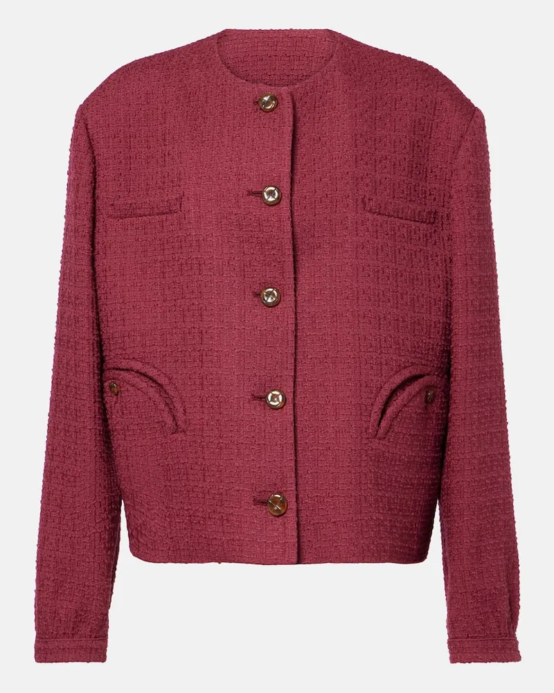 Blazé Milano Blazé Milano Jacke Rush Gliss aus Bouclé Burgunderrot