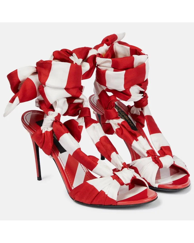 Dolce & Gabbana Sandalen Portofino 105 Rot