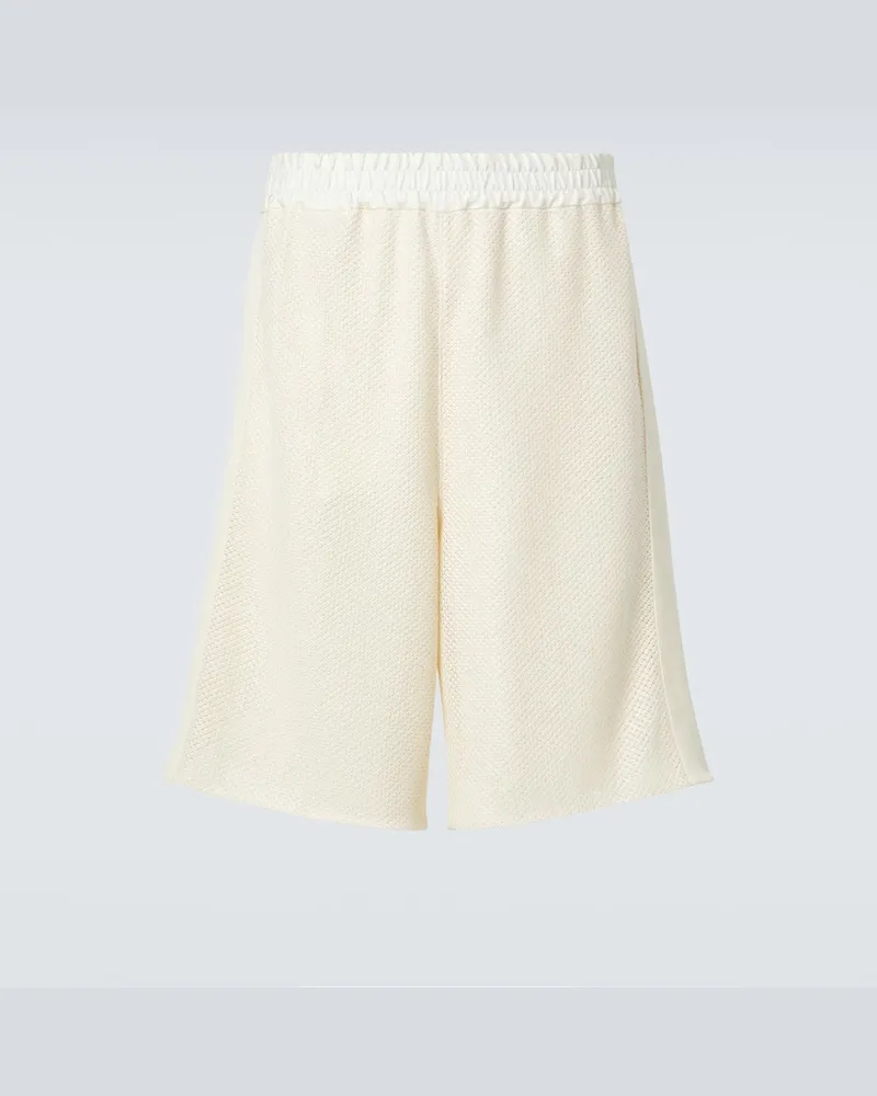 Jil Sander Shorts aus einem Baumwollgemisch Weiß